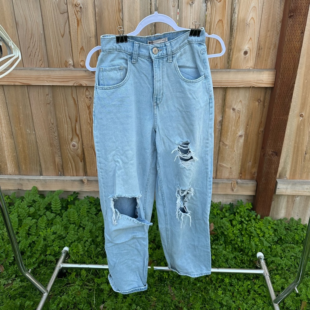 SO Light Blue Baggy Jeans